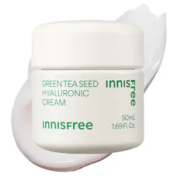 innisfree Green Tea Hyaluronic Acid Korean Hydrating Moisturizer for Skin Barrier Repair​ Cream