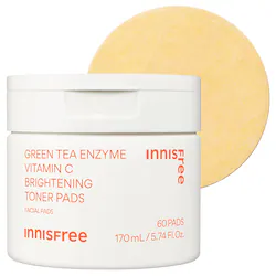 innisfree Daily Vitamin C Korean Brightening Toner Pads with Niacinamide for Dark Spots​