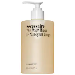 Nécessaire The Body Wash Fragrance-Free – Barrier Cleanse With Niacinamide, 5 Essential Ceramides + Hyaluronic Acid With Pump