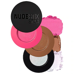NUDESTIX Sunpink Glow Stax 3pc Blush Balm Set