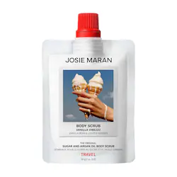 JOSIE MARAN Argan Oil + Sugar Balm Refillable Exfoliating Body Scrub Jar – Vanilla Vibezzz - Image 2