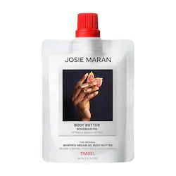 JOSIE MARAN Whipped Argan Oil Refillable Firming Body Butter – Mini Bohemian Fig Lotion