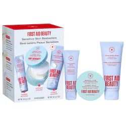 First Aid Beauty Skincare Routine Travel Set – Sensitive Skin Bestsellers Cleanser